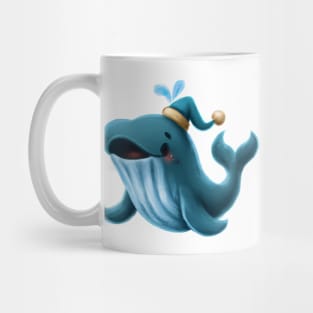 Cute Humpback Whale Drawing Mug